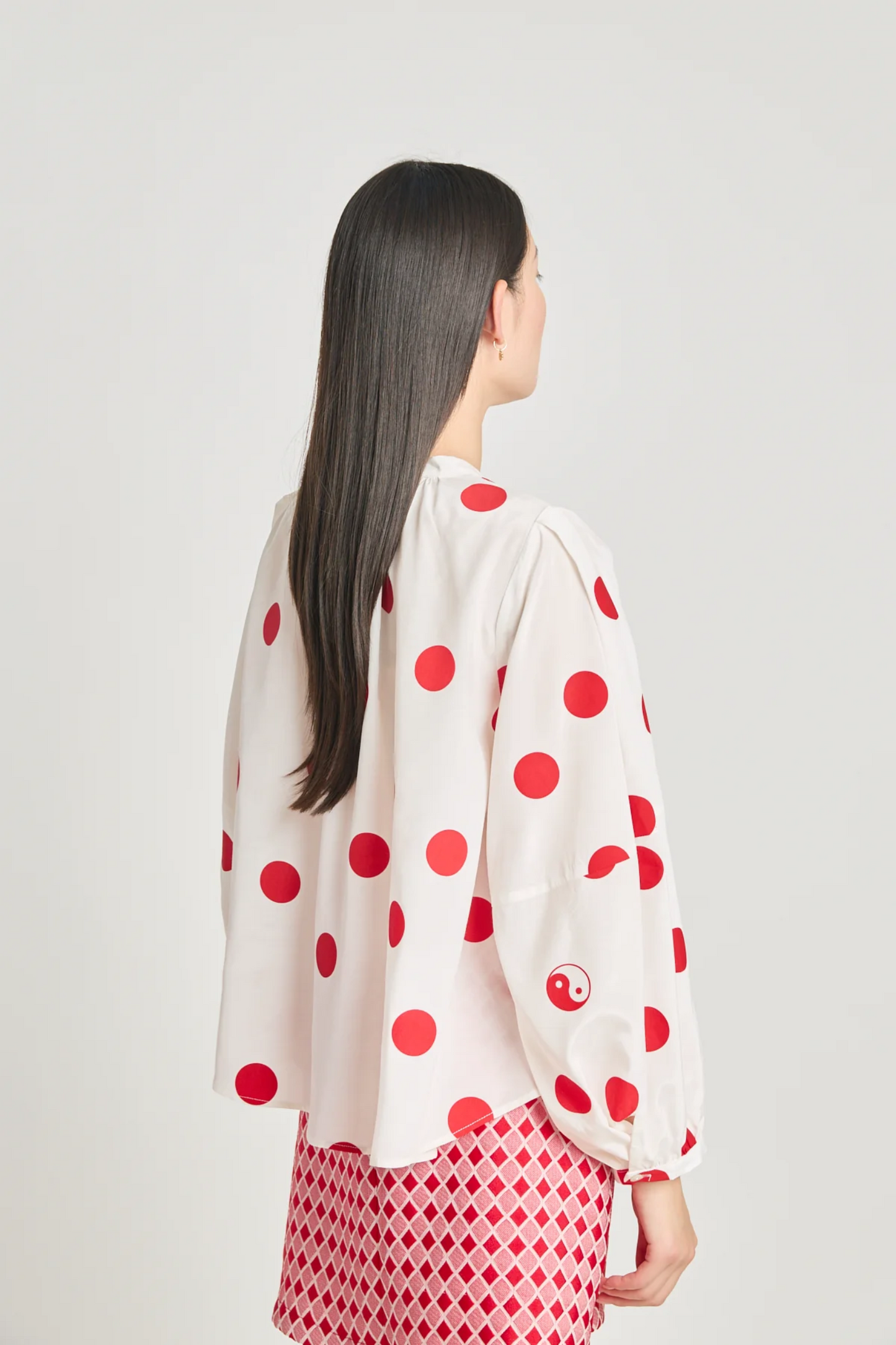 Twenty-Seven Names Memory Blouse - Red Polka Dot