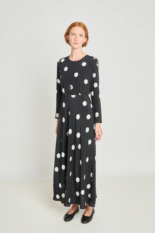 Twenty-Seven Names Circle of Trust Dress - Black Polka Dot