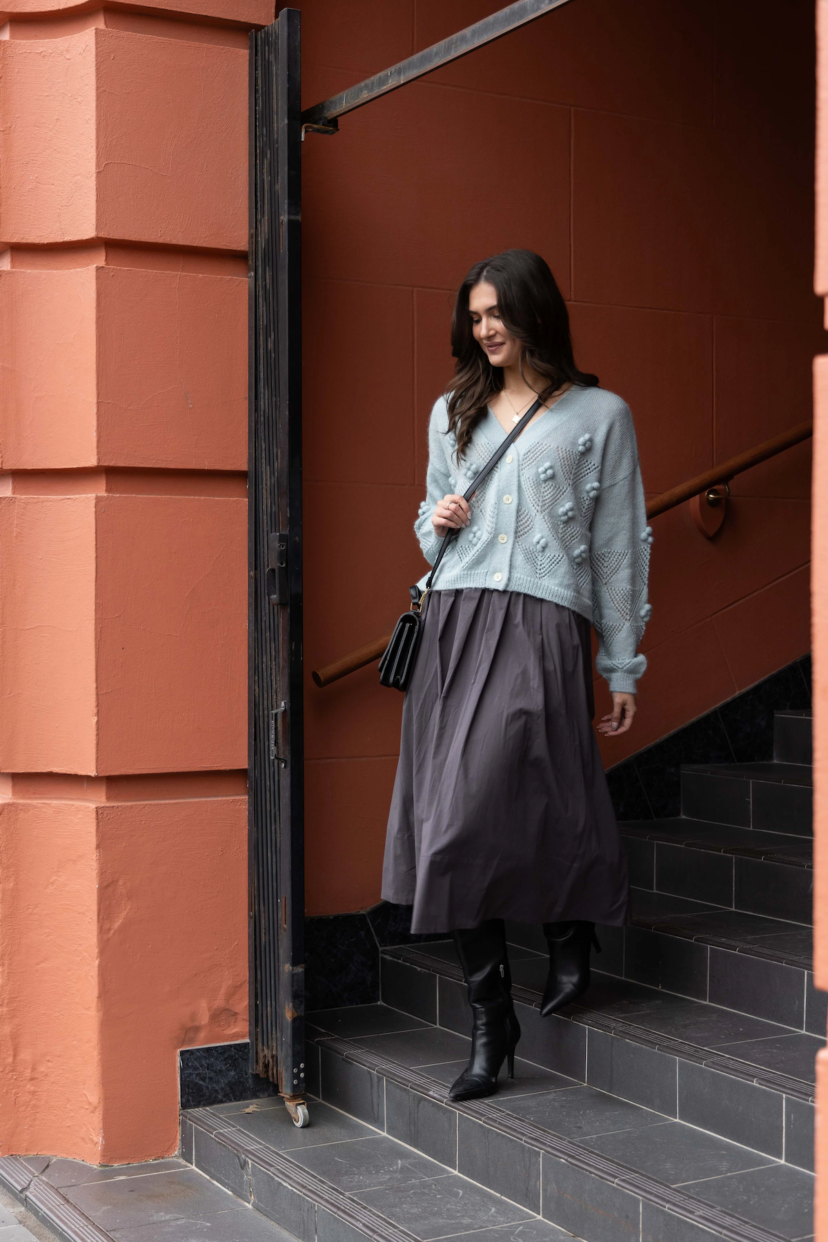 Loughlin Thea Cardi - Duck Egg