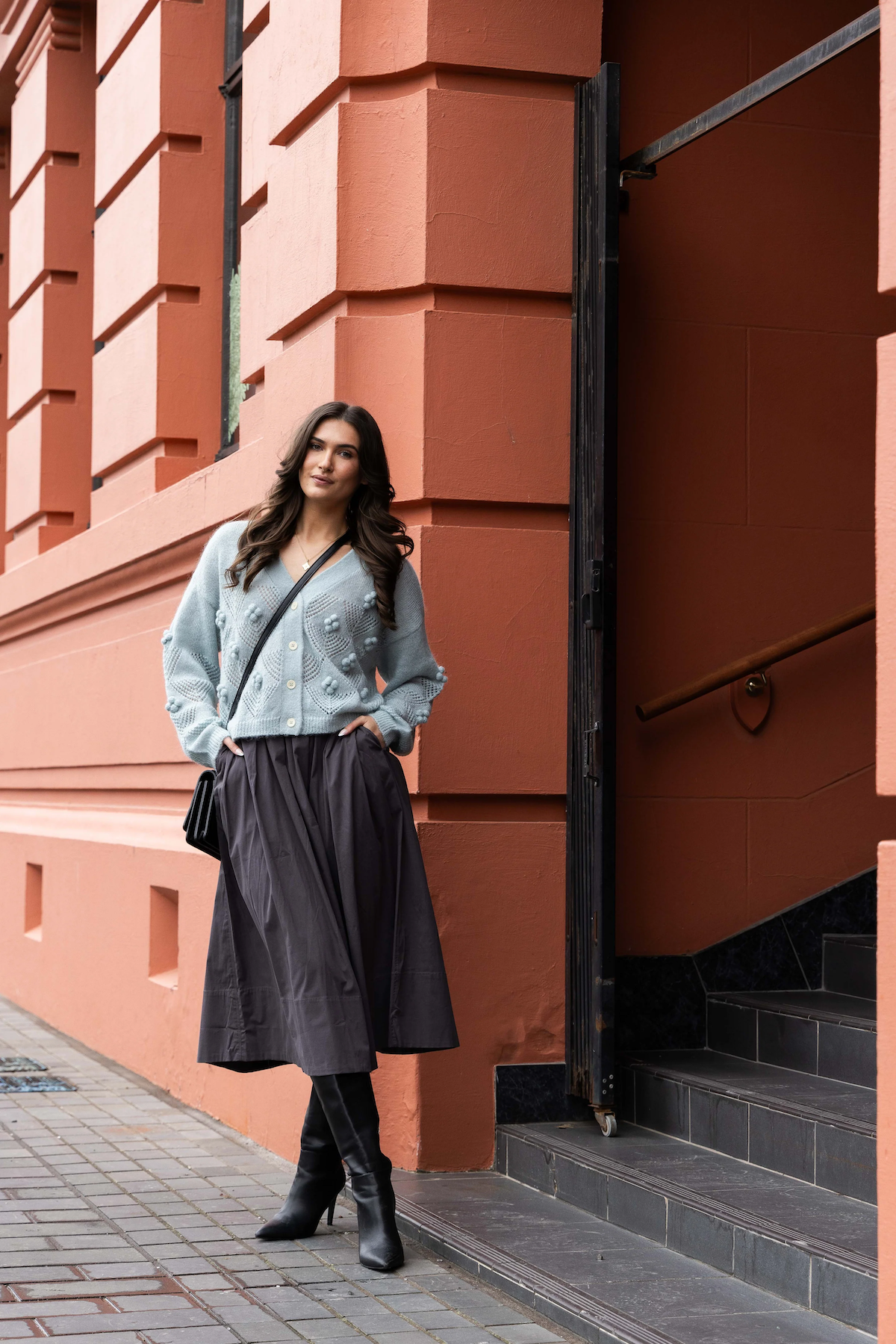 Loughlin Thea Cardi - Duck Egg