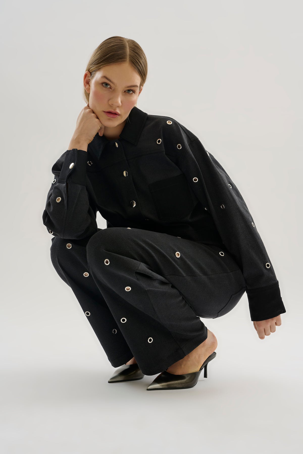 Karen by Simonsen Solvej Jeans Shirt - Thunderstorm