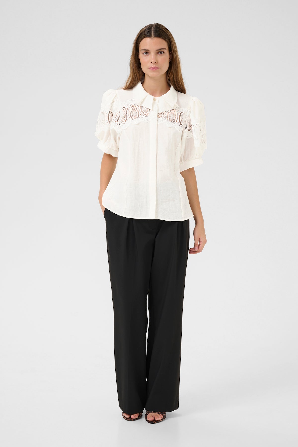 Karen By Simonsen KBUrith Frosty Blouse - Egret