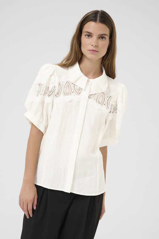 Karen By Simonsen KBUrith Frosty Blouse - Egret