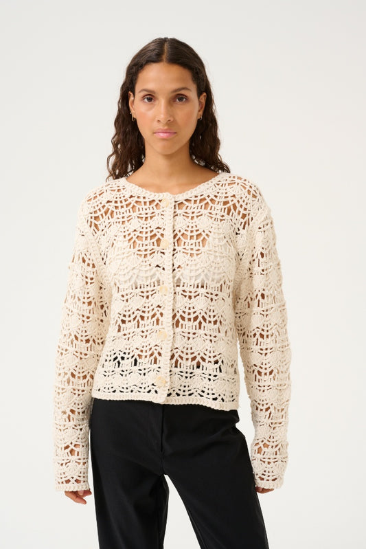 Karen By Simonsen KBVegalisa Cardigan - Egret