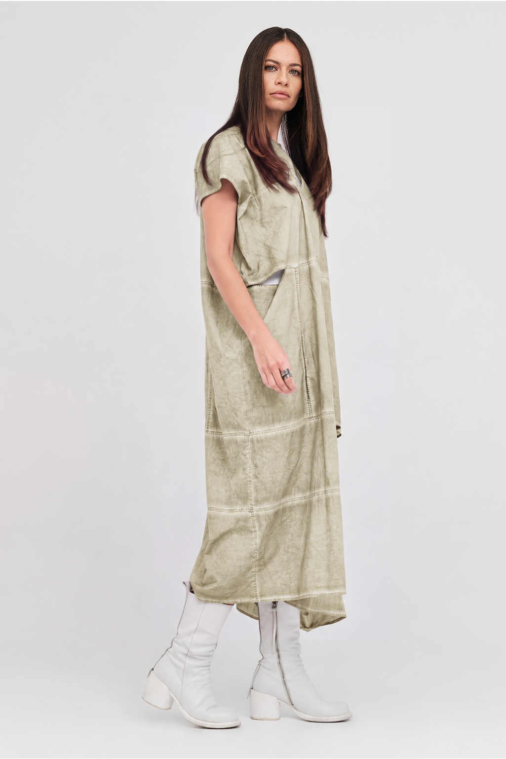 Taylor Bisect Dress - Diffused Sand