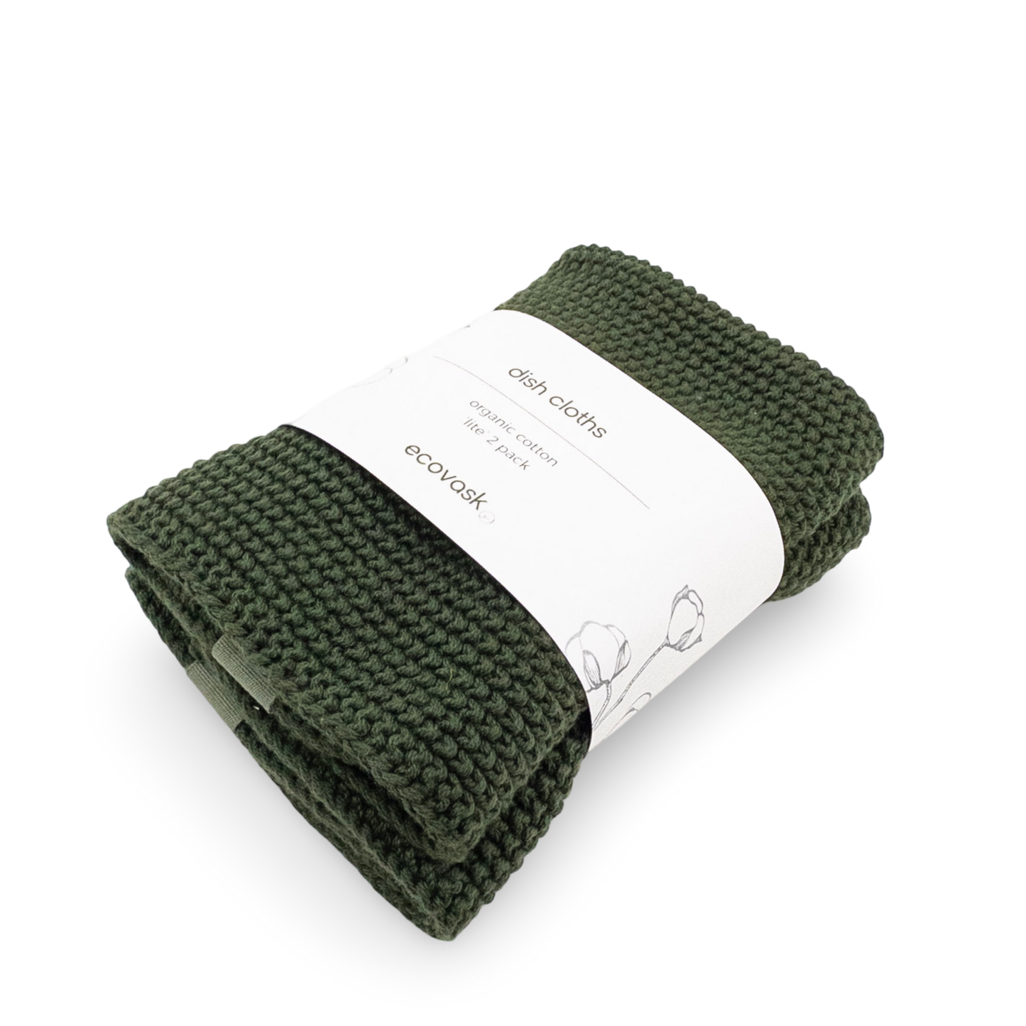 Ecovask Dishcloth Lite 2pk - Forest