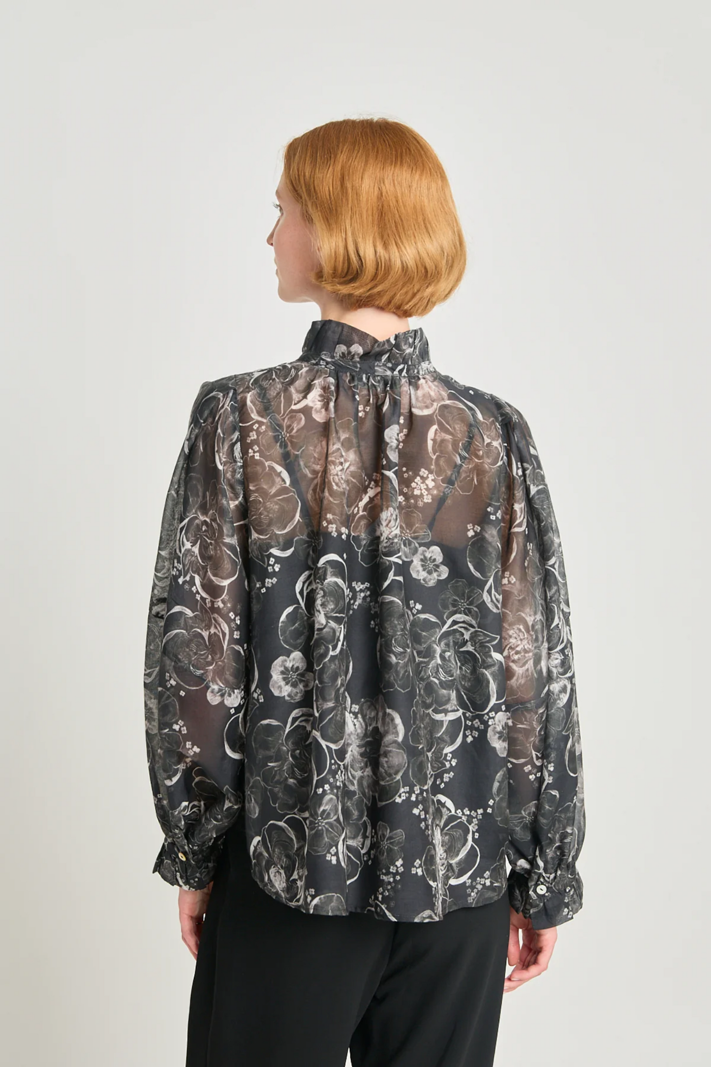 Twenty-Seven Names Just Like Heaven Blouse - Black Peony