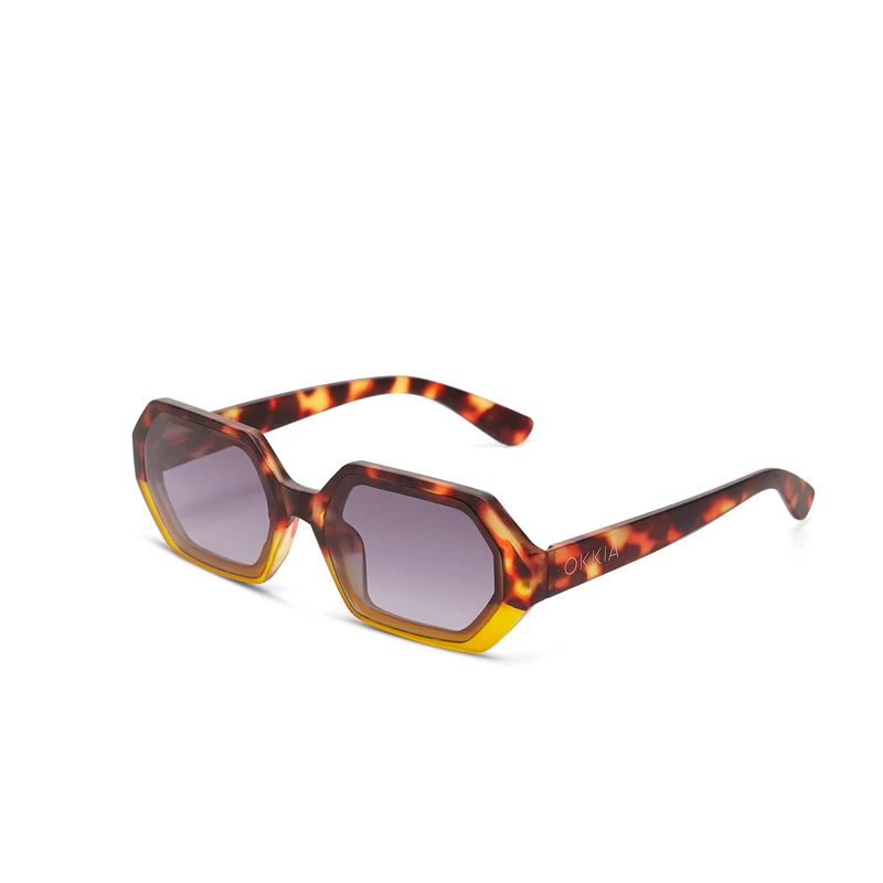 Okkia OK022 Andrea Sunglasses - Havana Yellow