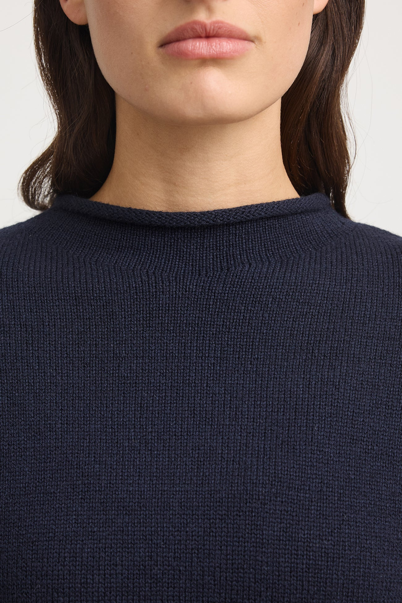 Toorallie Relaxed Mock Neck - French Navy