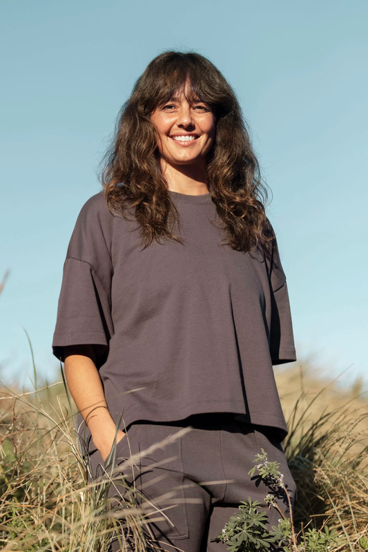 Re.Create Joy Sweatshirt Tee - Charcoal