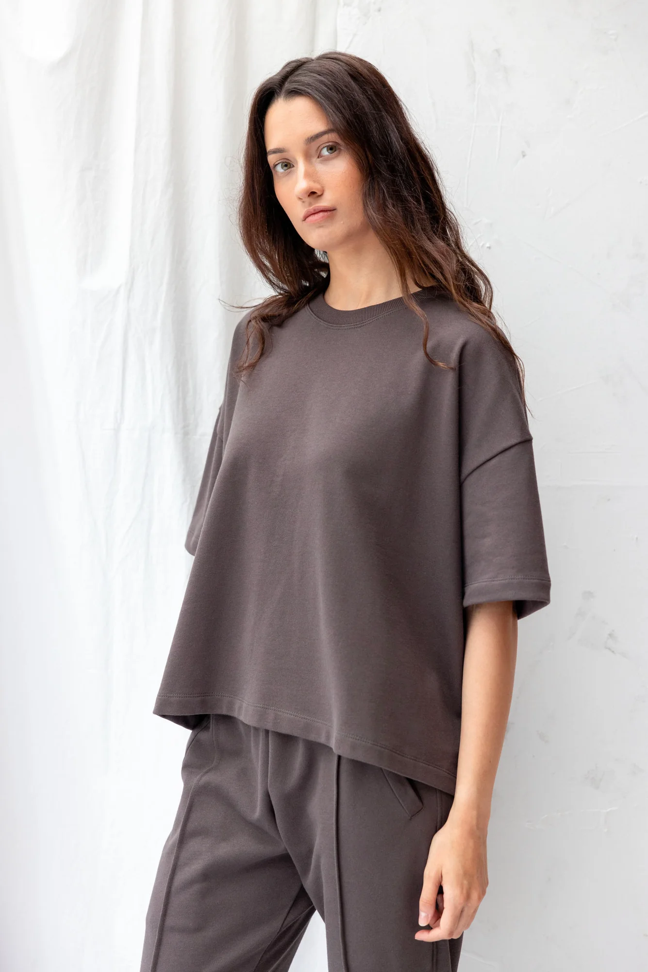 Re.Create Joy Sweatshirt Tee - Charcoal