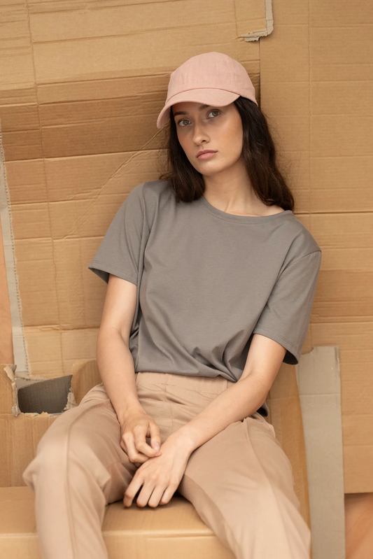 Re.Create Key Tee - Grey Sage