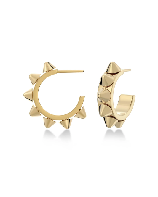 Edblad Peak Creole Earrings Small Gold