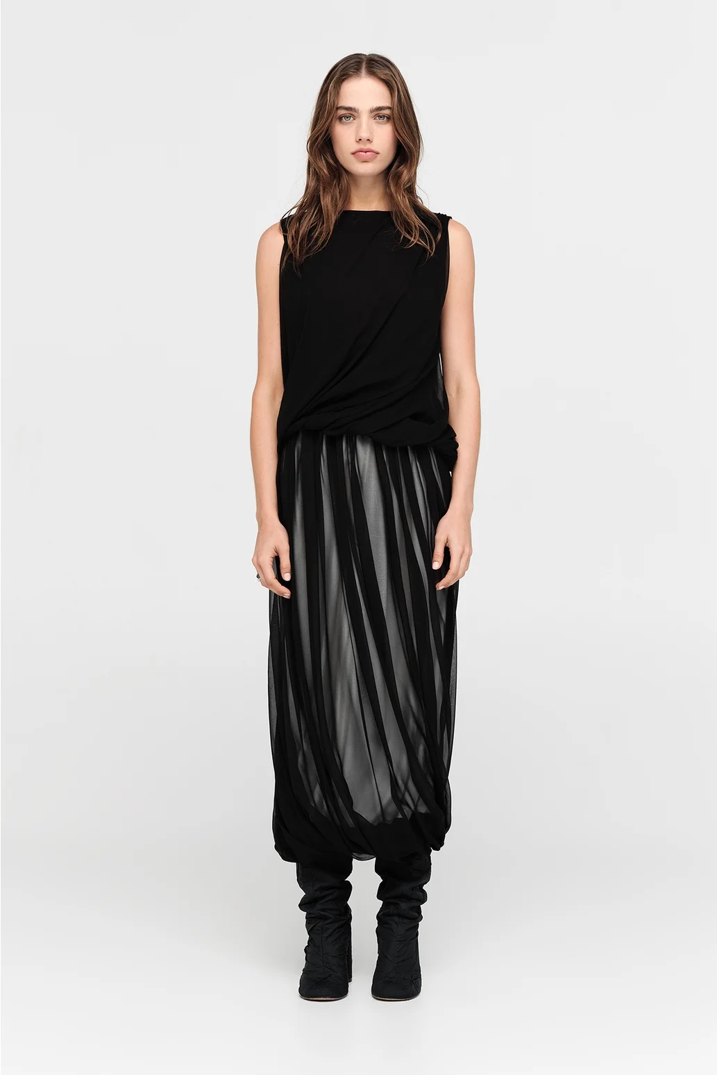 Taylor Encircle Skirt - Black/Ivory