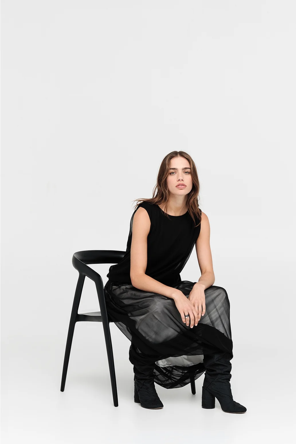 Taylor Encircle Skirt - Black/Ivory