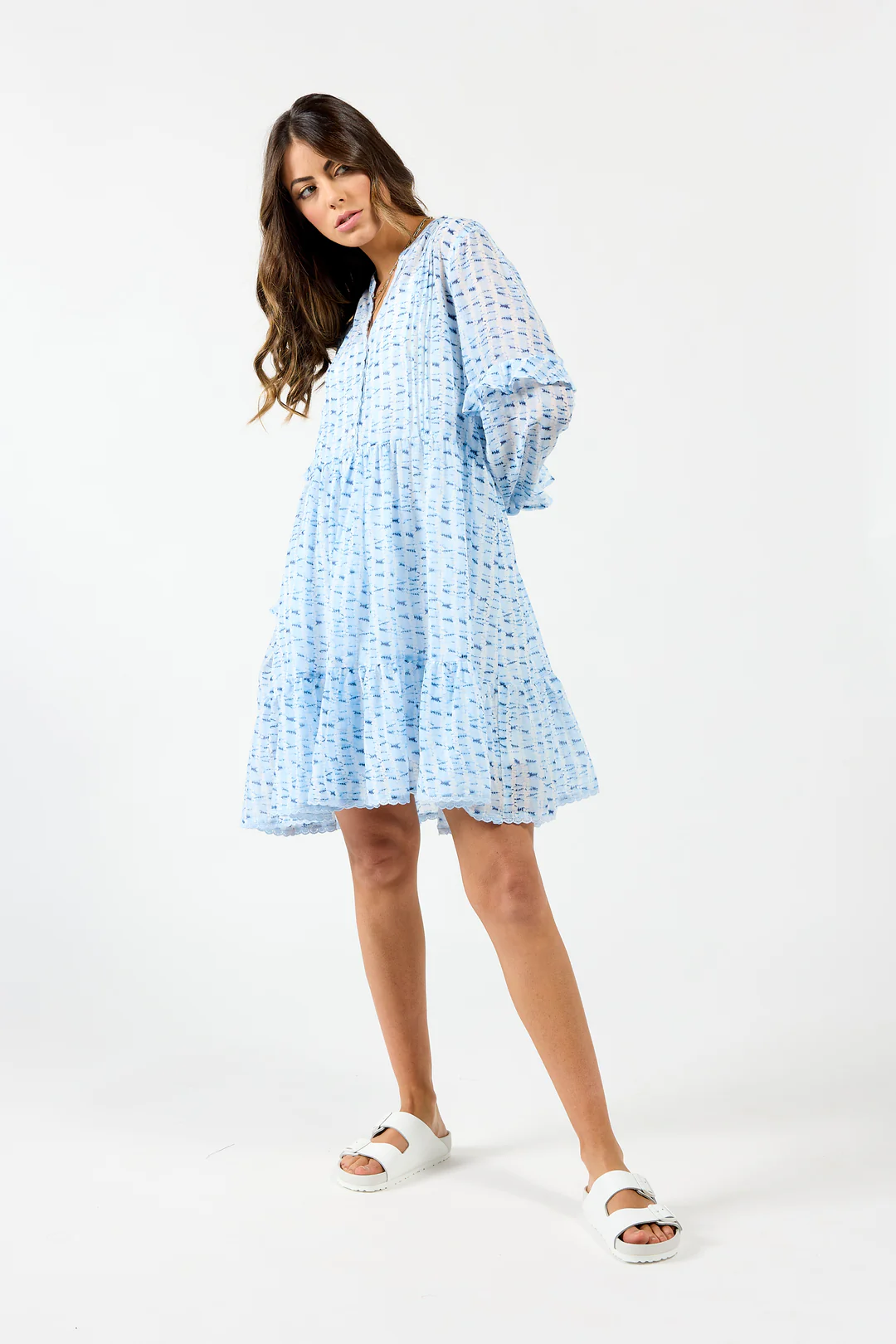 Drama The Label Mykonos Dress - Blue Water