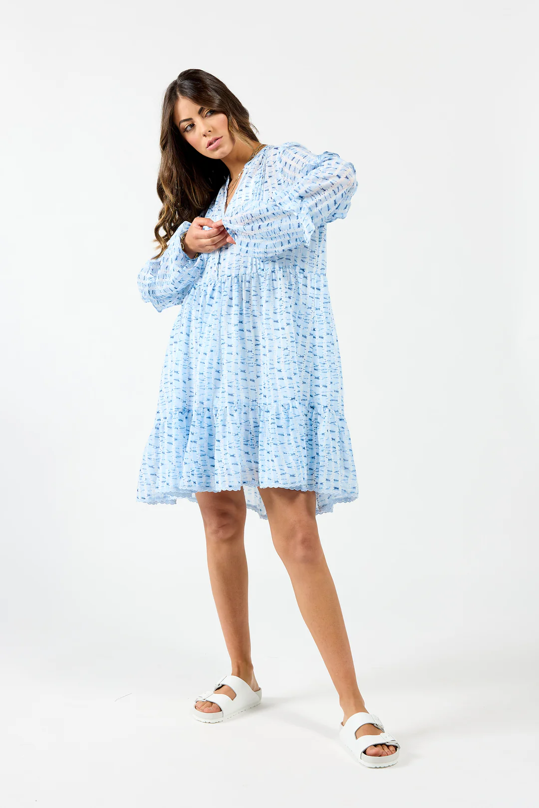 Drama The Label Mykonos Dress - Blue Water