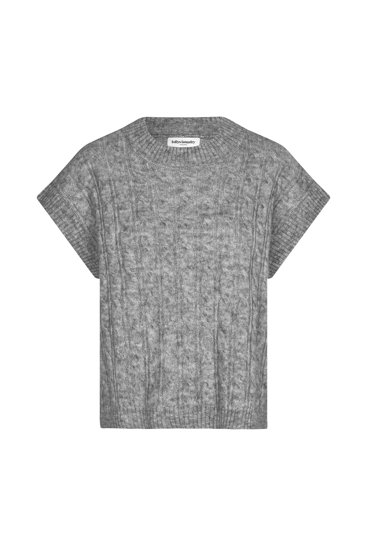 Lollys Laundry Finn Vest - Light Grey Melange