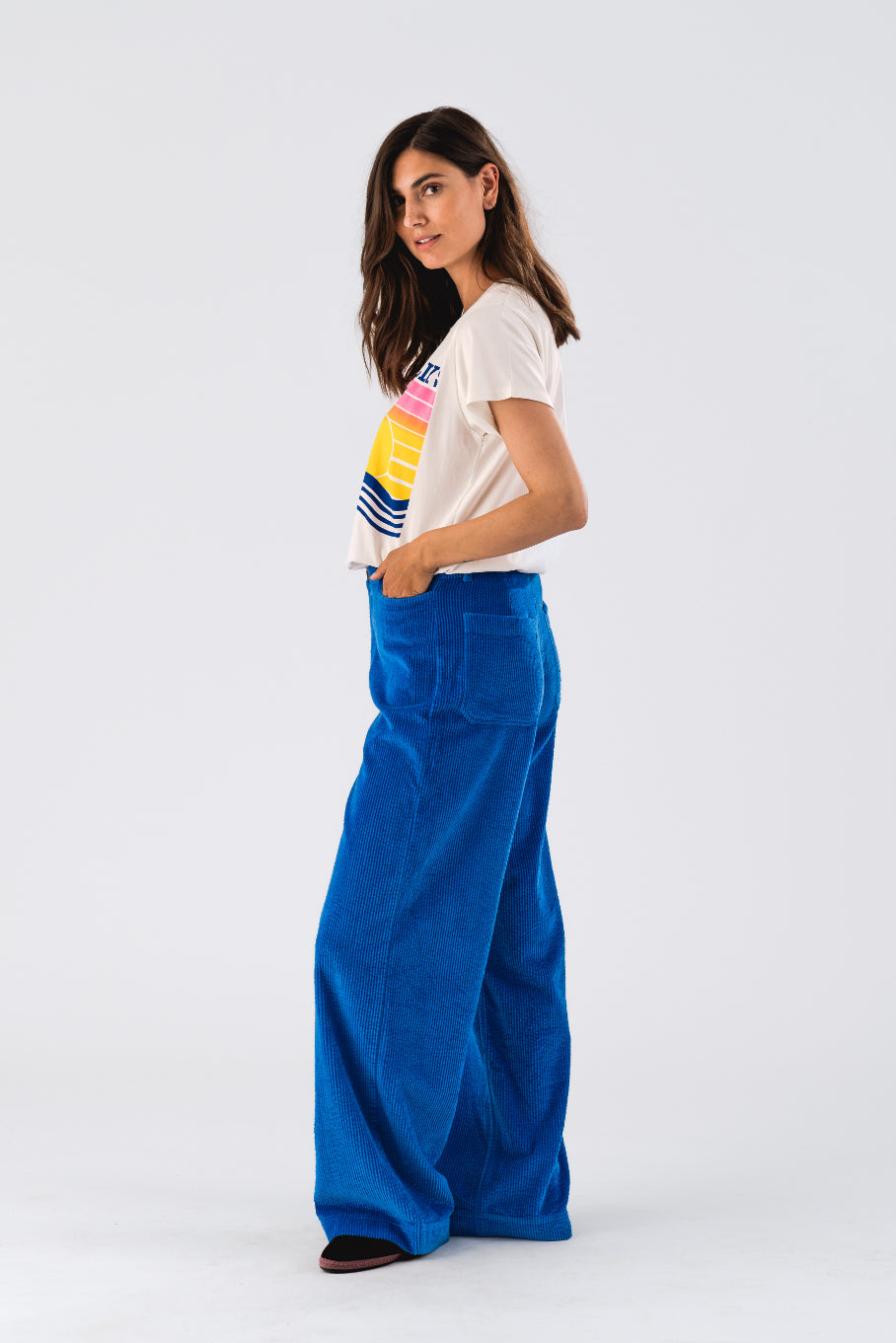 Lollys Laundry Florida Pants - Neon Blue