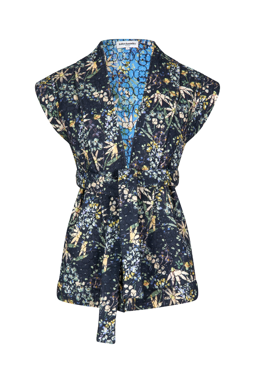 Lollys Laundry Celia Vest - Flower Print
