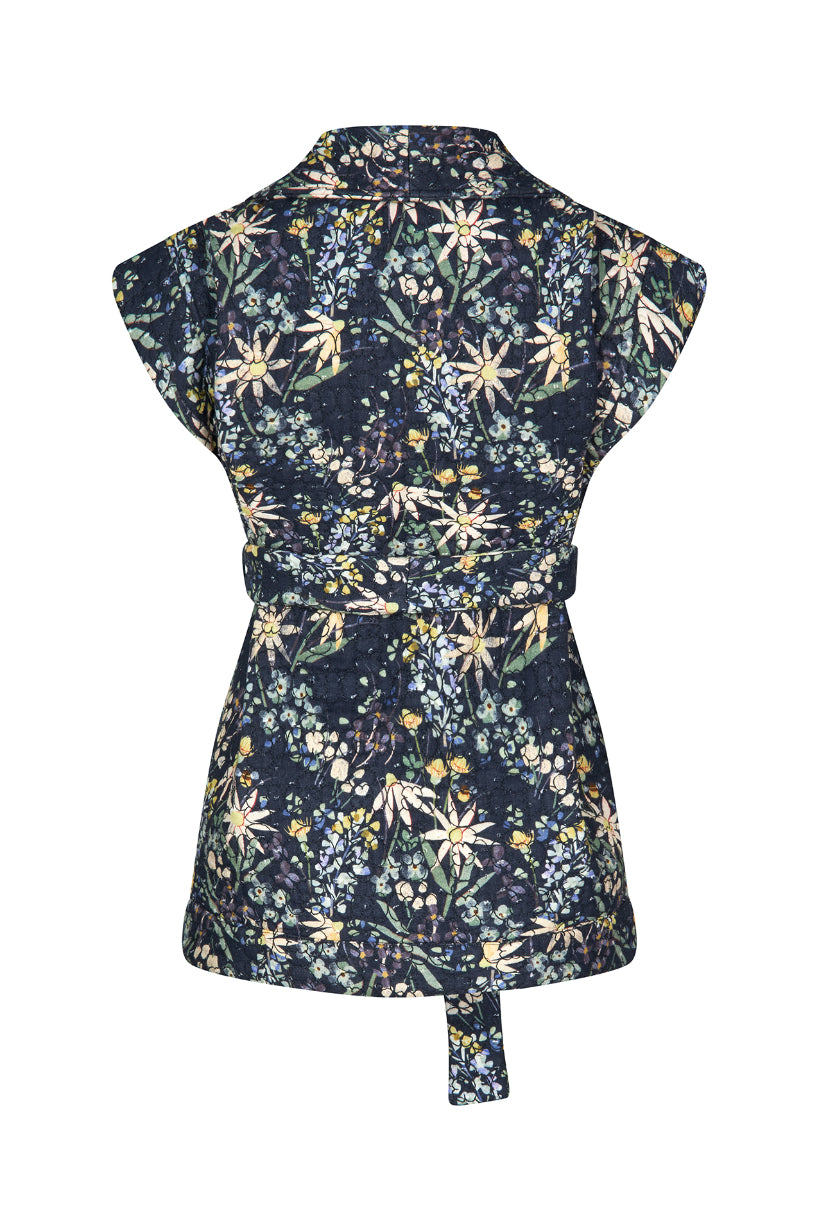 Lollys Laundry Celia Vest - Flower Print