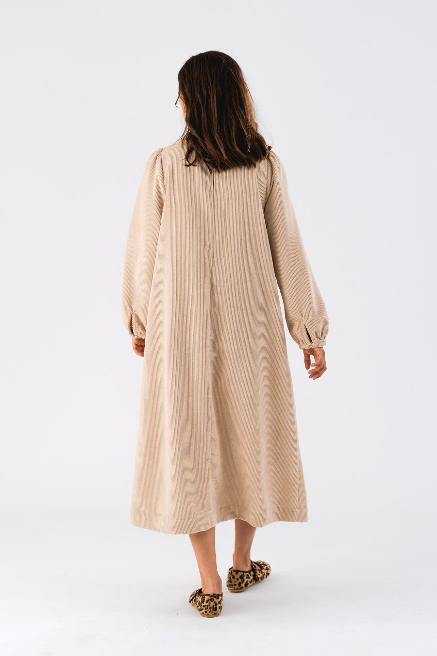 Lollys Laundry Lucas Midi Dress - Sand