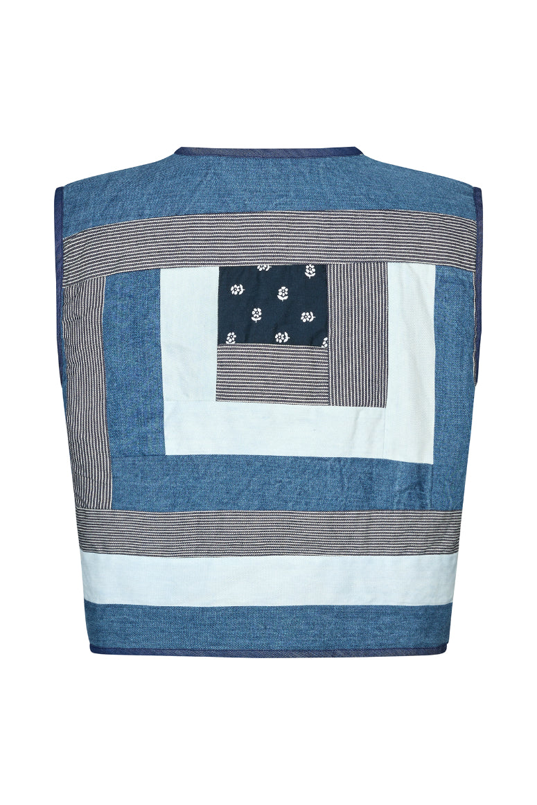 Lollys Laundry Ilsa Vest - Blue