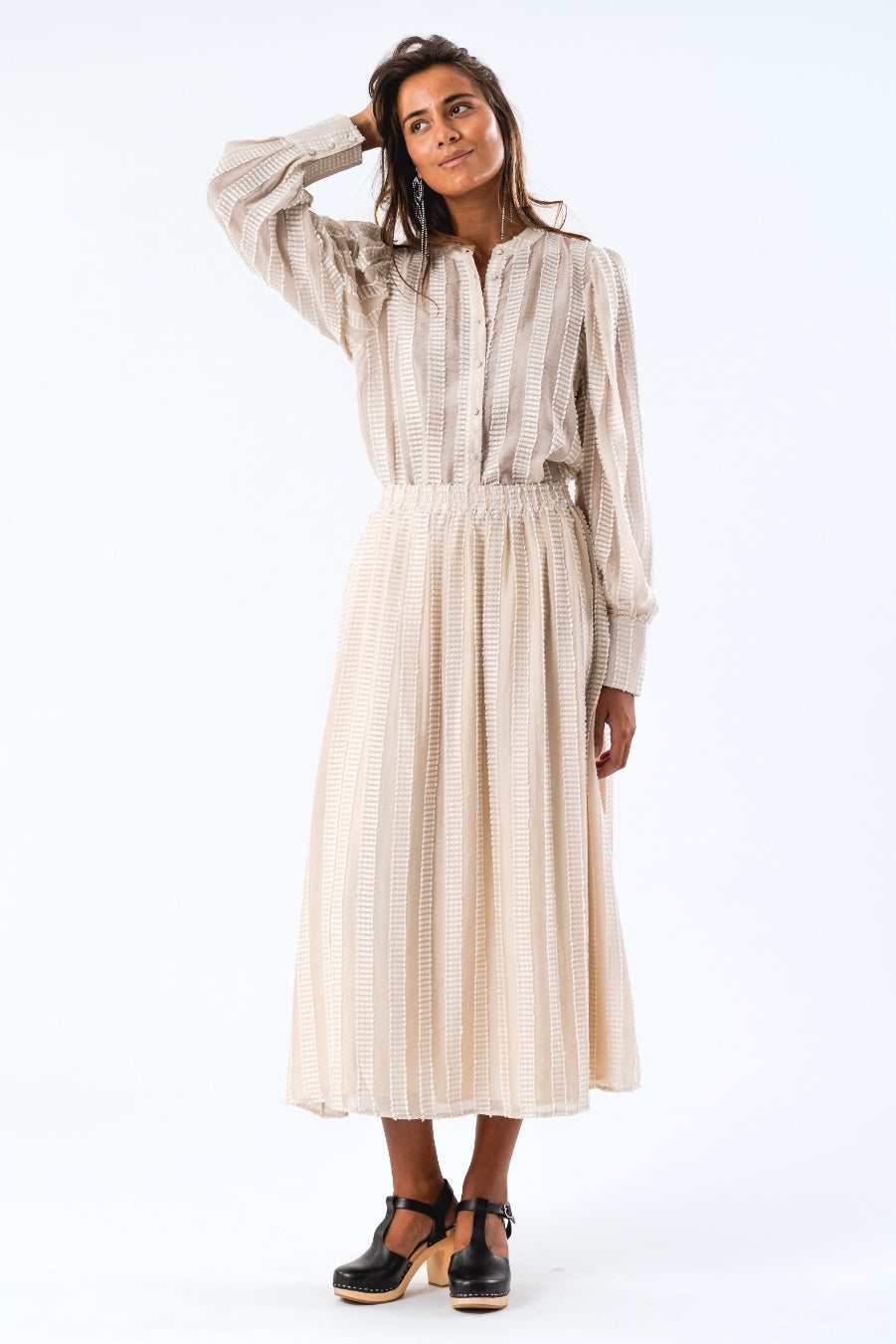 Lollys Laundry Akana Maxi Skirt - Creme