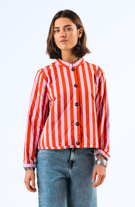 Lollys Laundry EmiliaLL Jacket LS - Stripe Red