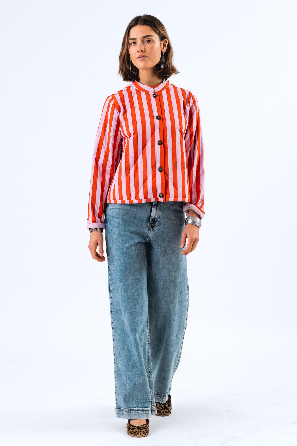 Lollys Laundry EmiliaLL Jacket LS - Stripe Red