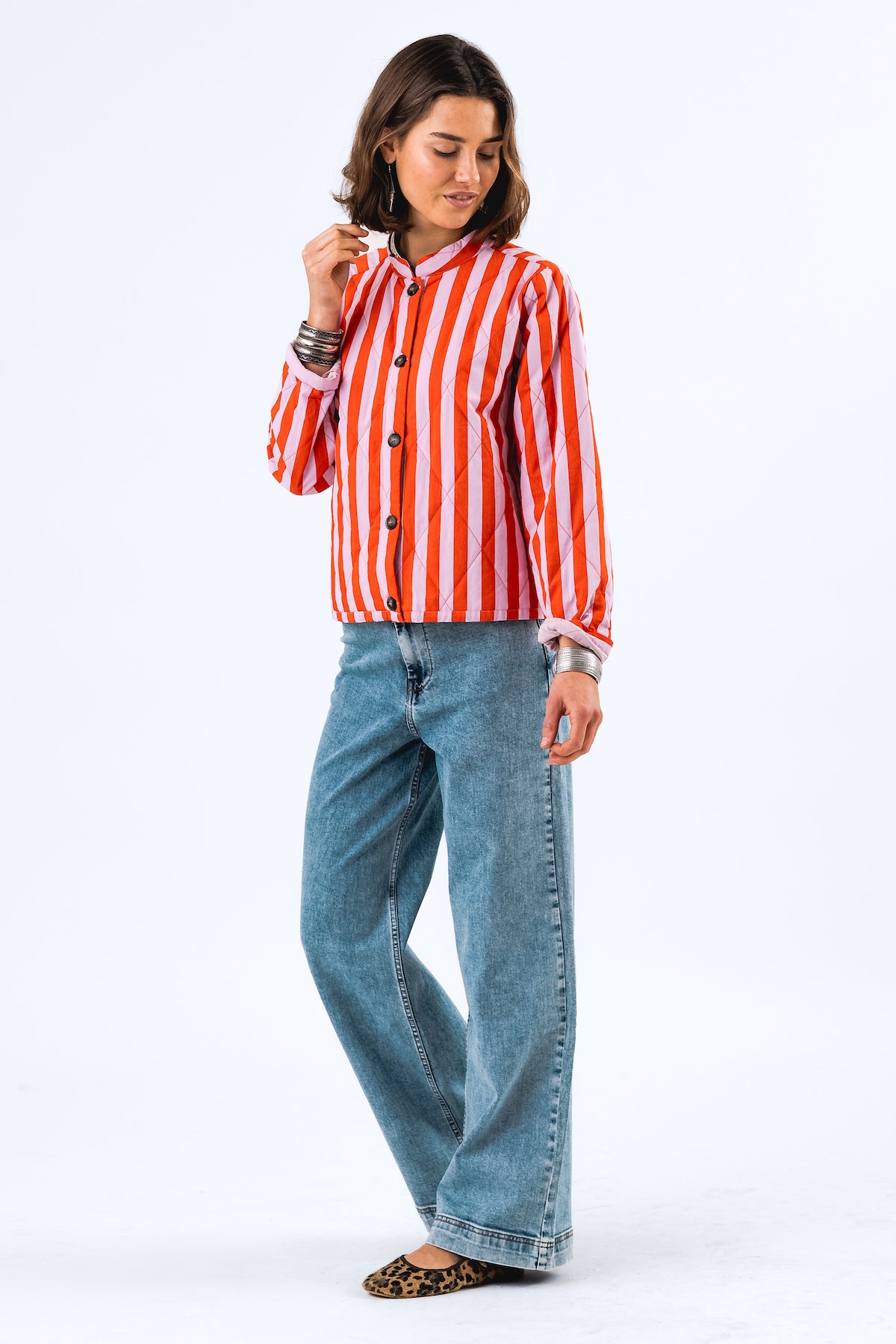 Lollys Laundry EmiliaLL Jacket LS - Stripe Red