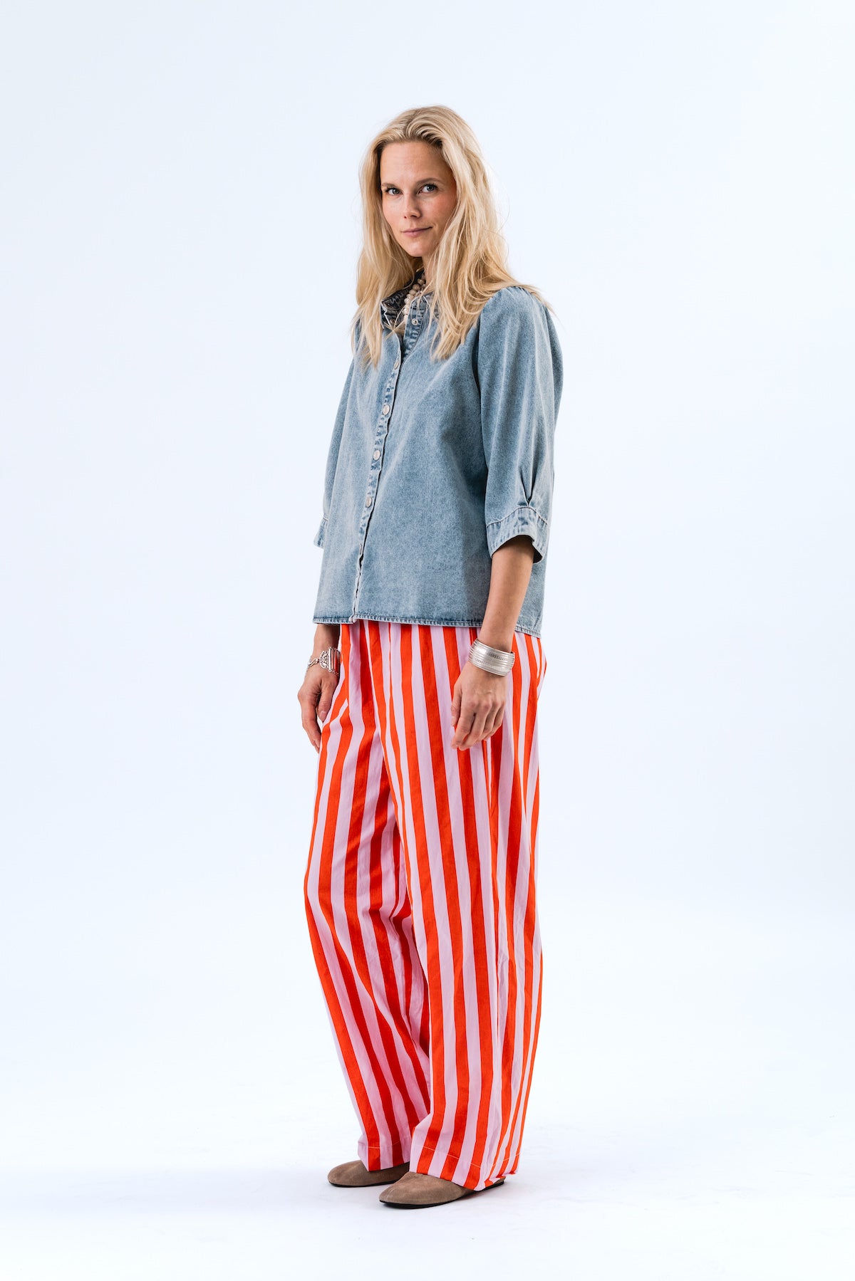 Lollys Laundry BonoLL Shirt SS - Washed Denim