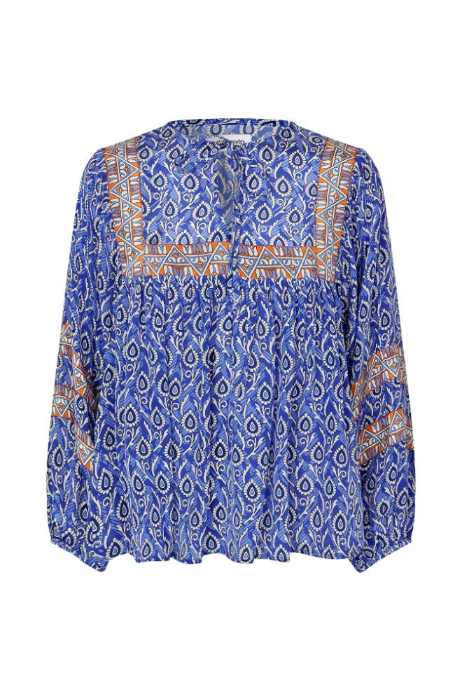 Lollys Laundry TeelLL Blouse LS - Blue