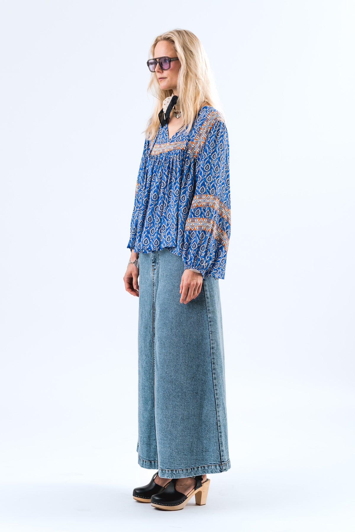 Lollys Laundry TeelLL Blouse LS - Blue