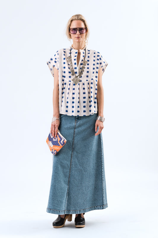 Lollys Laundry LunaLL Maxi Skirt - Blue