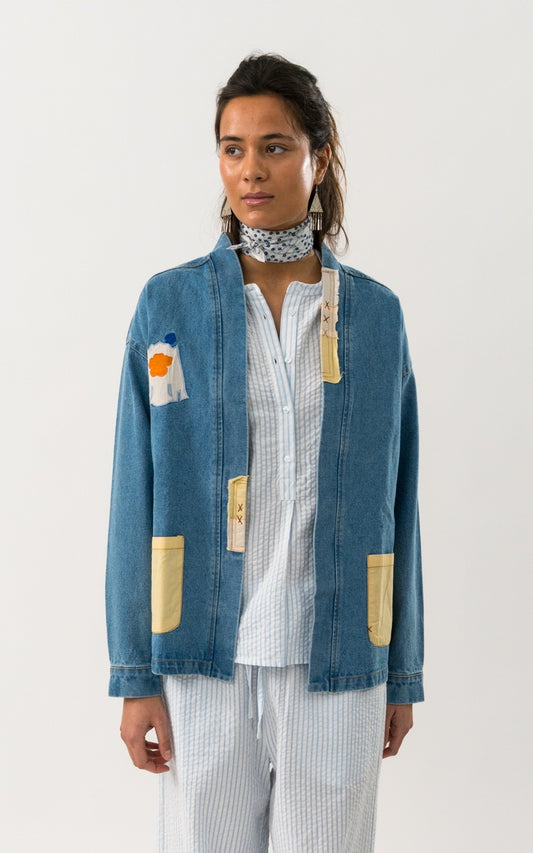Lollys Laundry MilaLL Jacket LS - Washed Denim