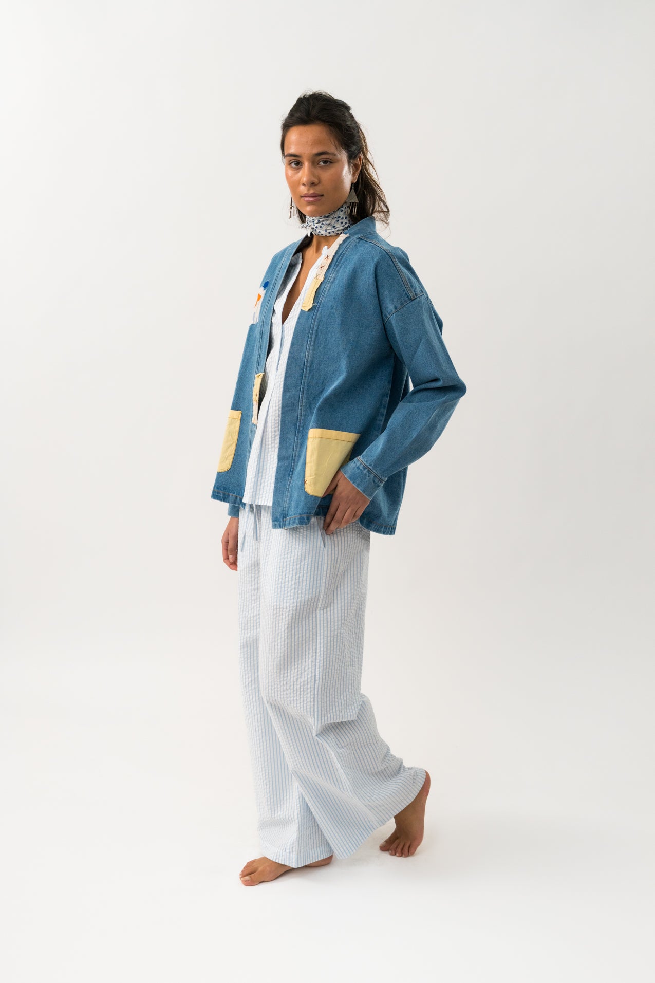 Lollys Laundry MilaLL Jacket LS - Washed Denim