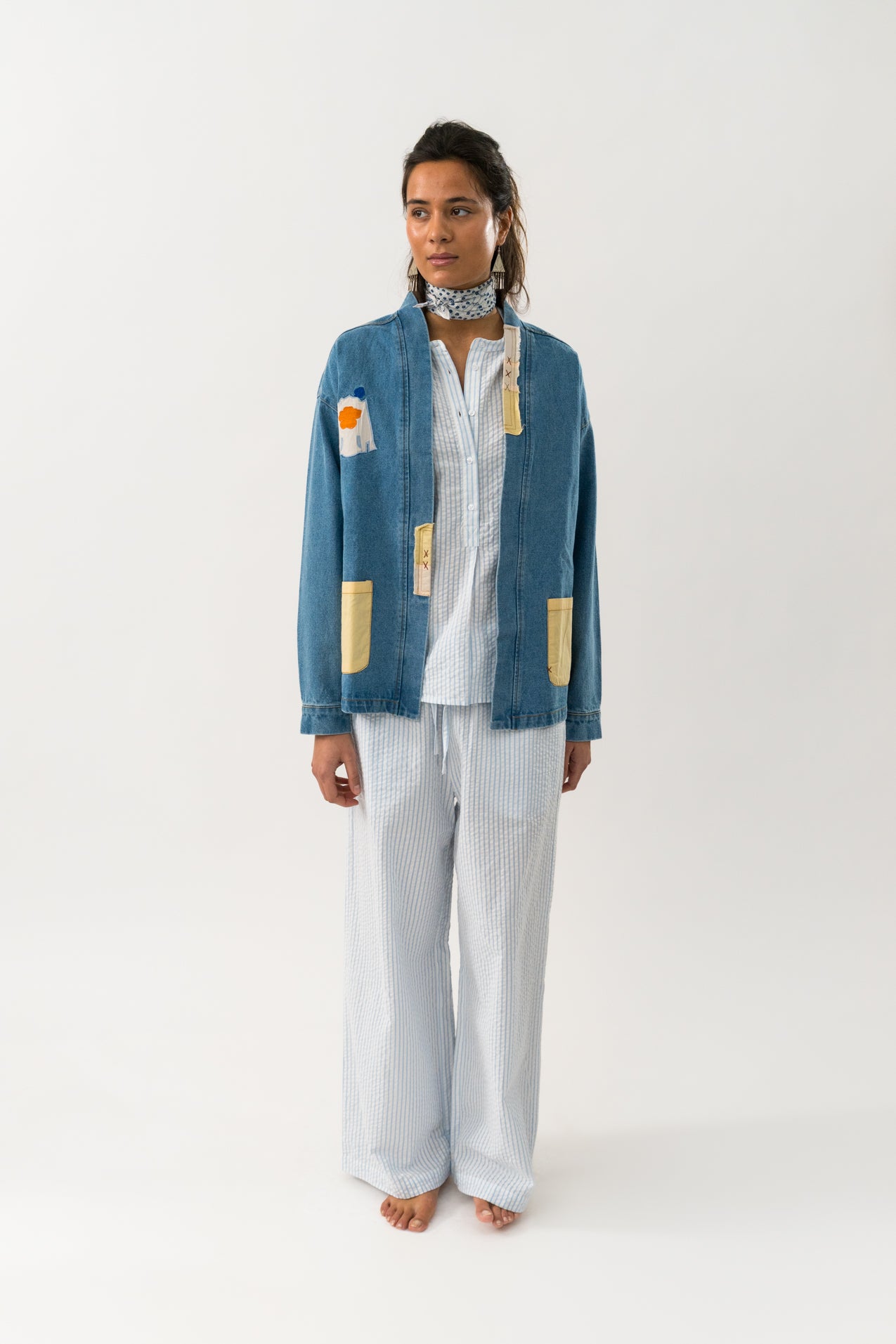 Lollys Laundry MilaLL Jacket LS - Washed Denim