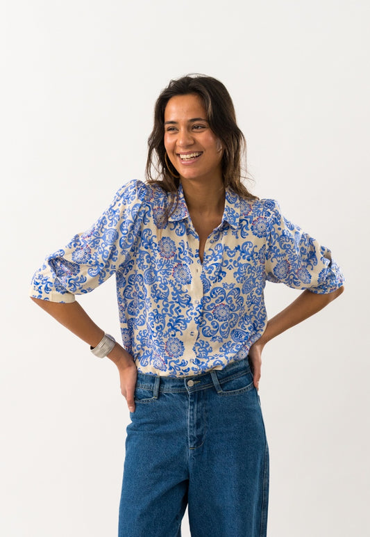 Lollys Laundry Bono Shirt SS - Light Blue