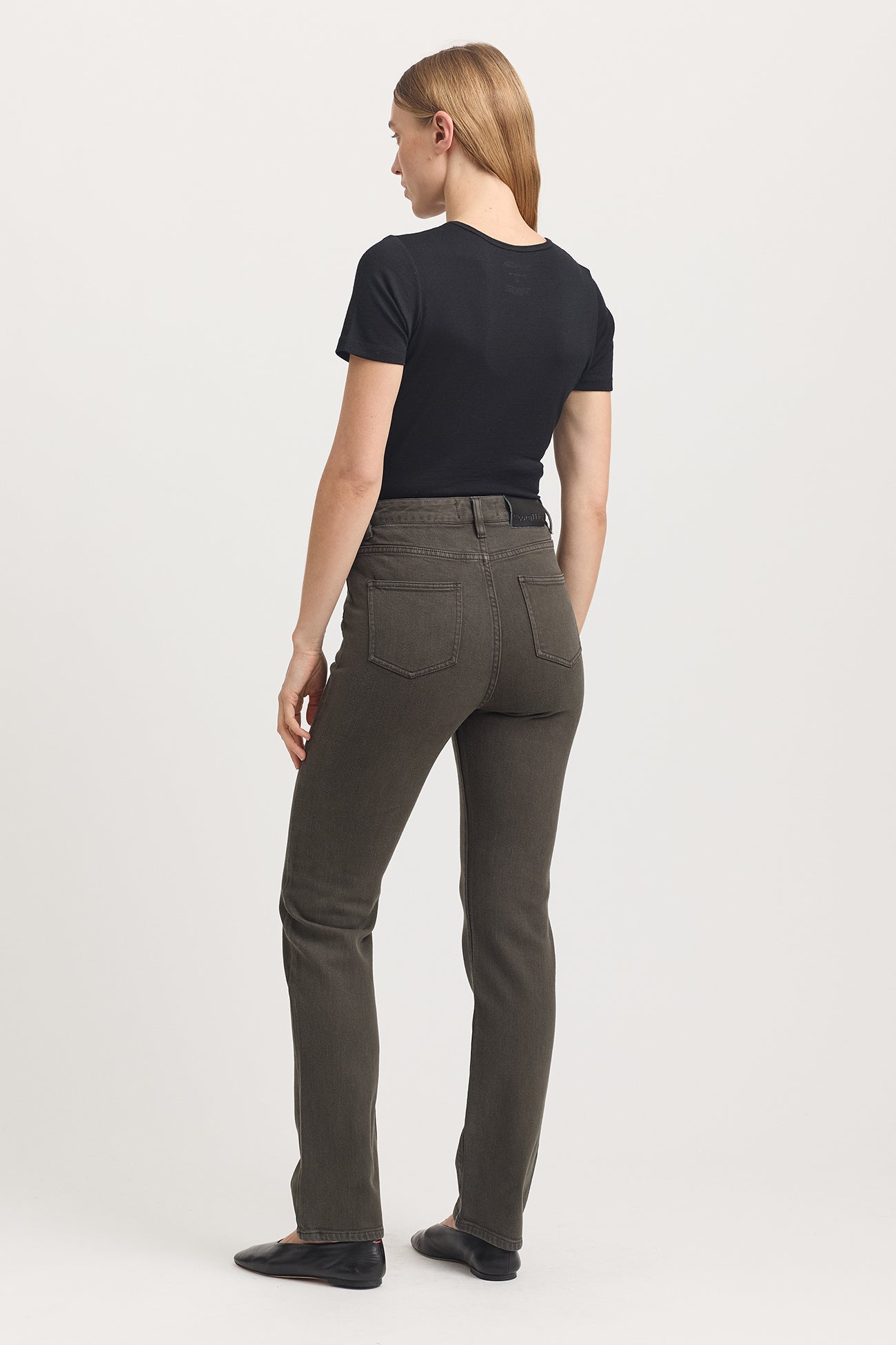 Toorallie High Rise Straight Leg Jean - Bayleaf