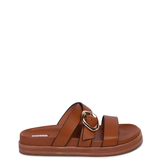 Kathryn Wilson Roda Slide - Tan Calf
