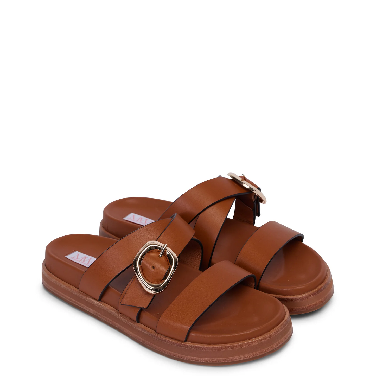 Kathryn Wilson Roda Slide - Tan Calf