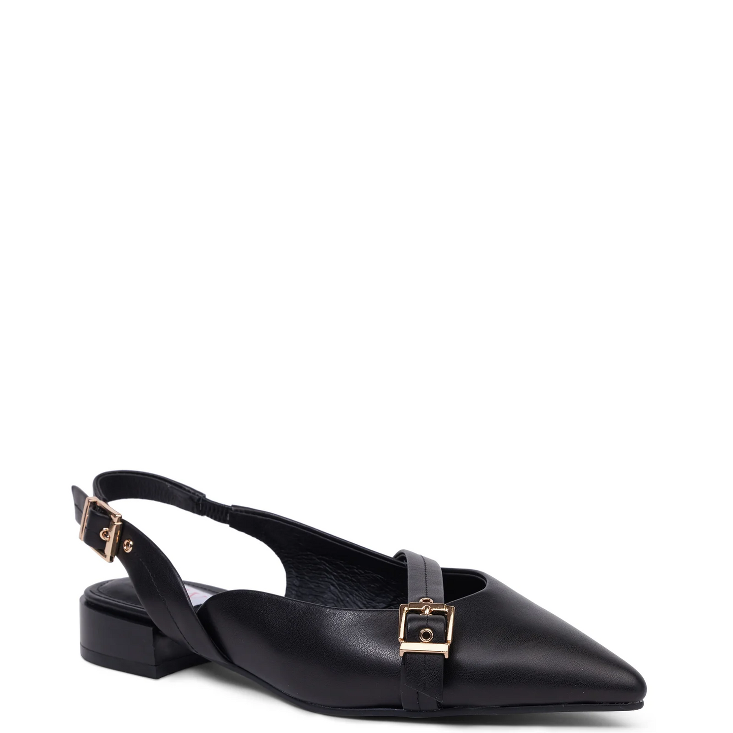 Kathryn Wilson Chelsea Slingback - Black Calf
