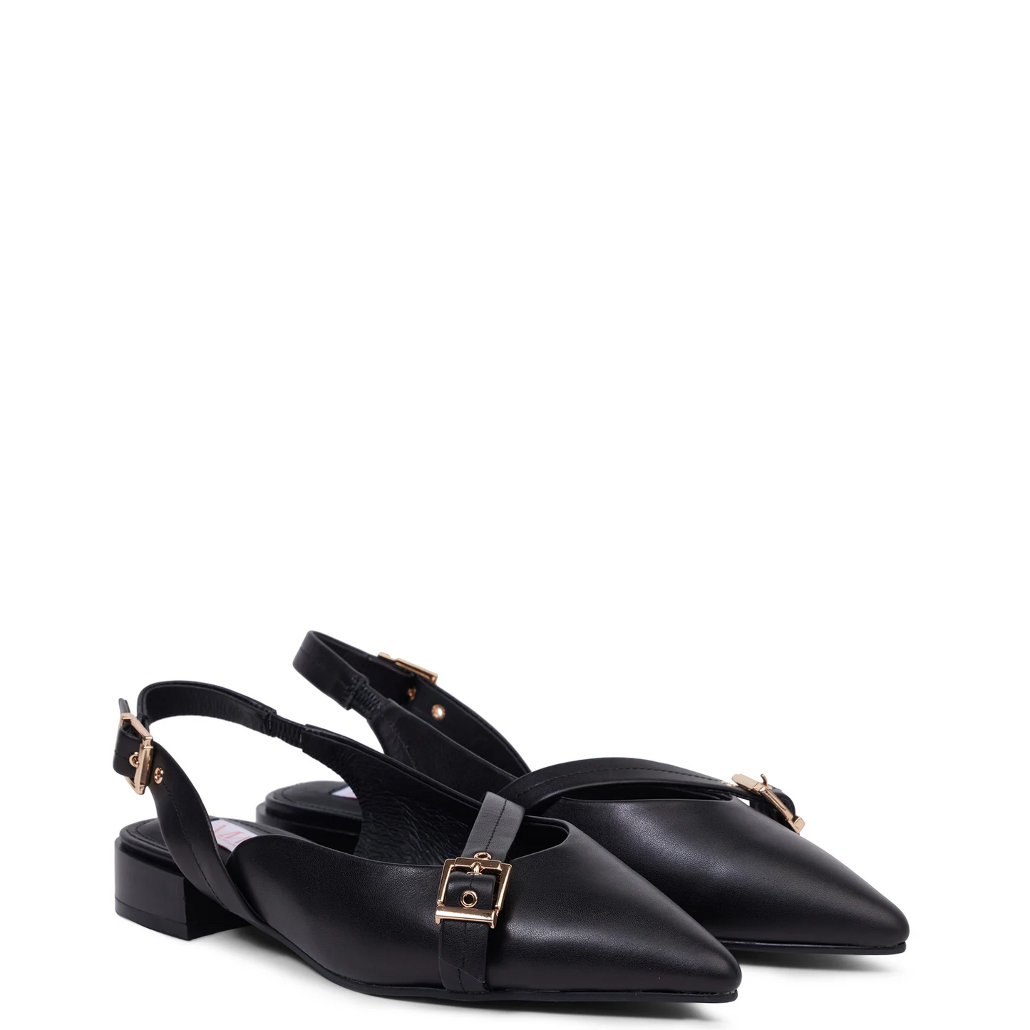 Kathryn Wilson Chelsea Slingback - Black Calf