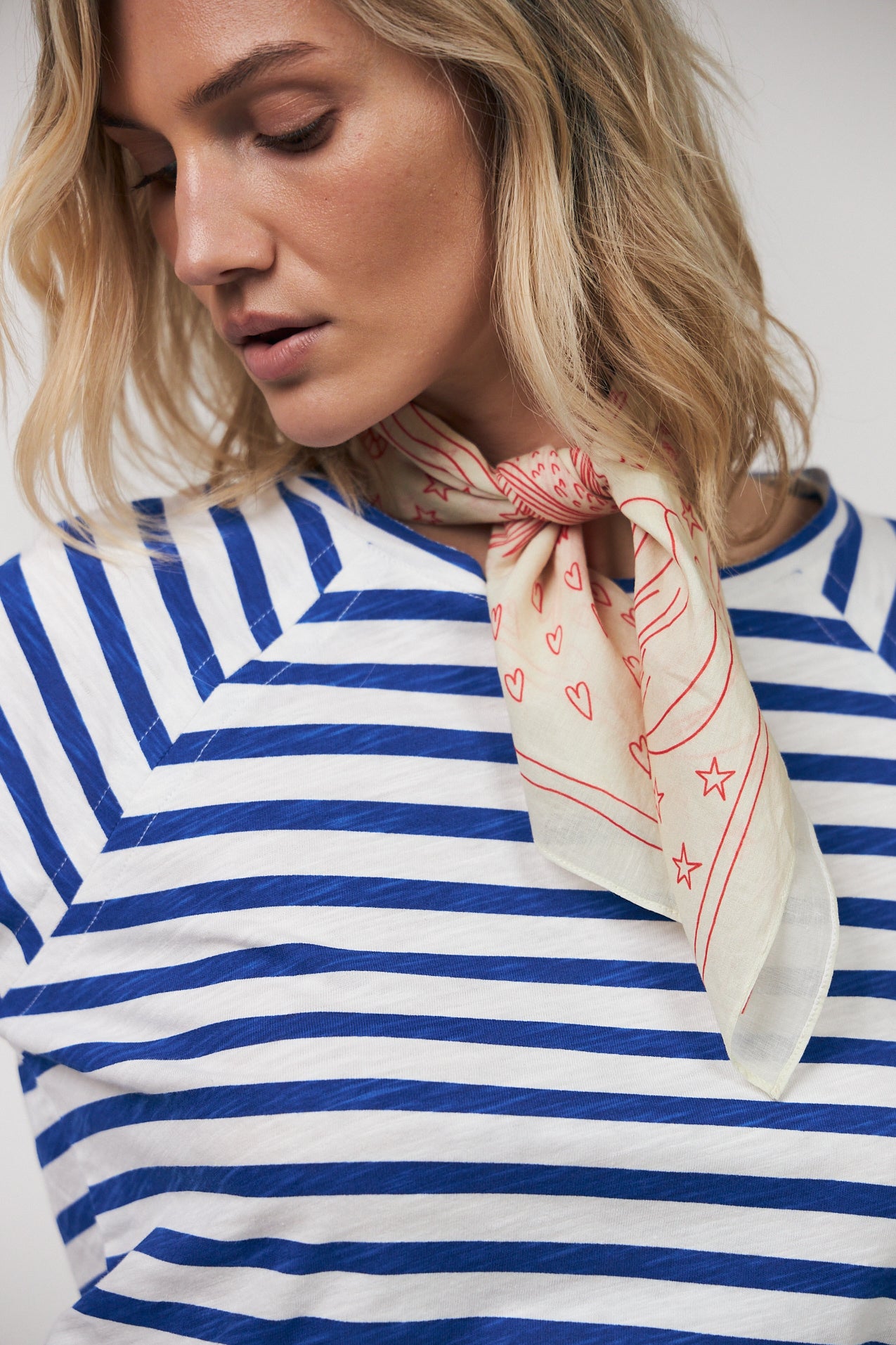 Lollys Laundry Liva Tee LS - 97 Neon Blue