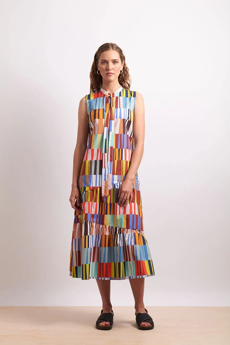 Neris Paper Trail Dress - Carnival