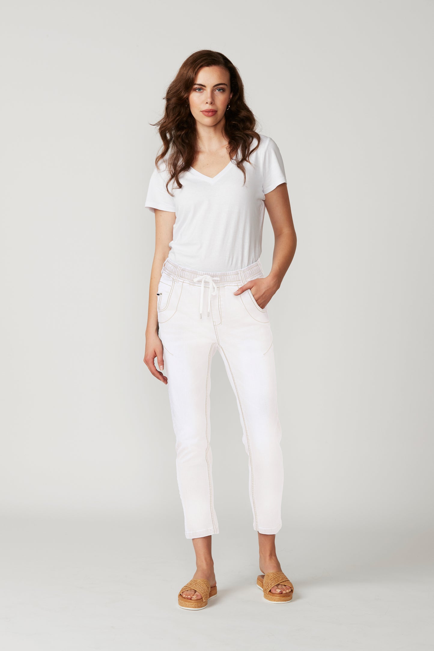 Lania The Label LTL Boyfriend Jean - White No Tape