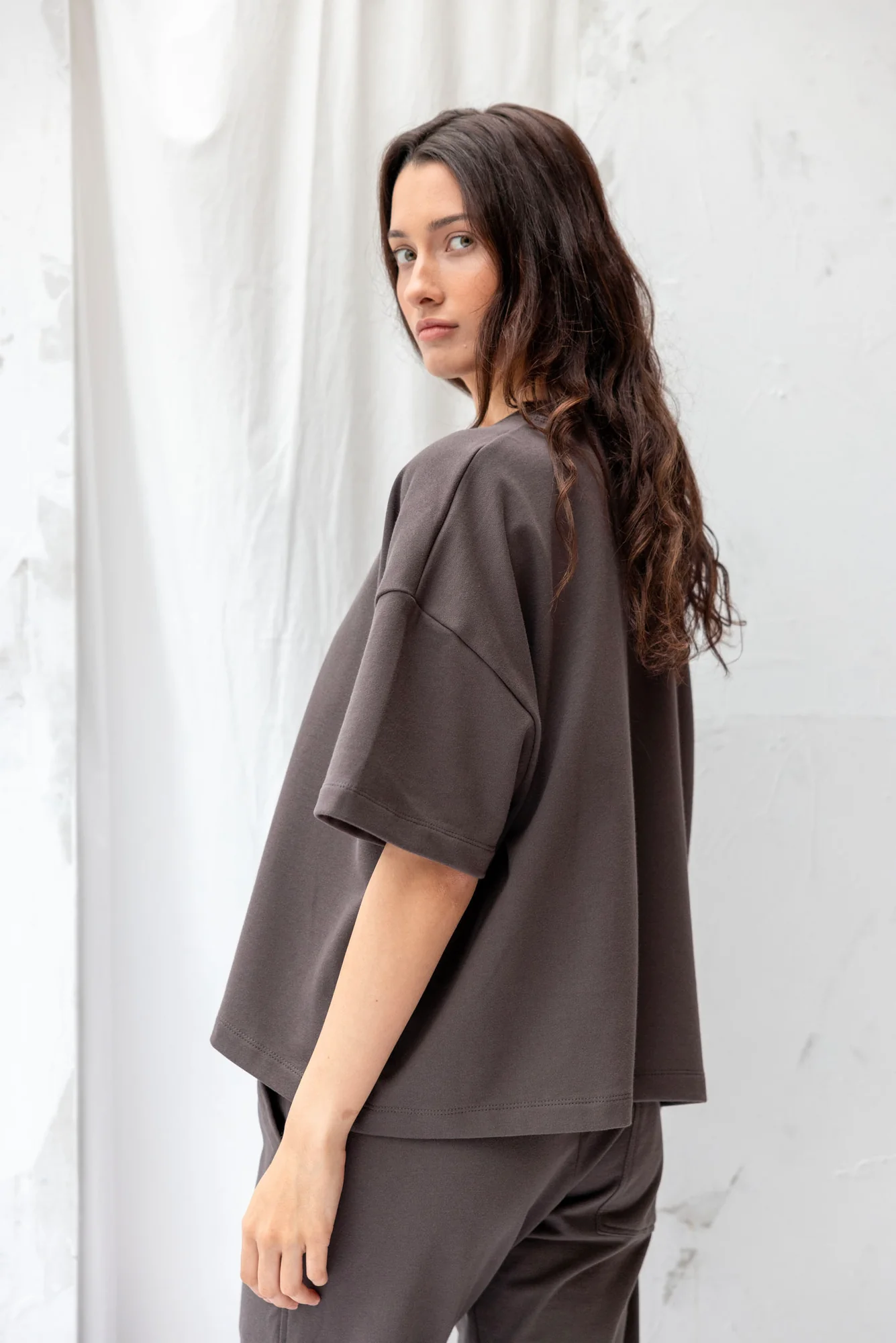 Re.Create Joy Sweatshirt Tee - Charcoal
