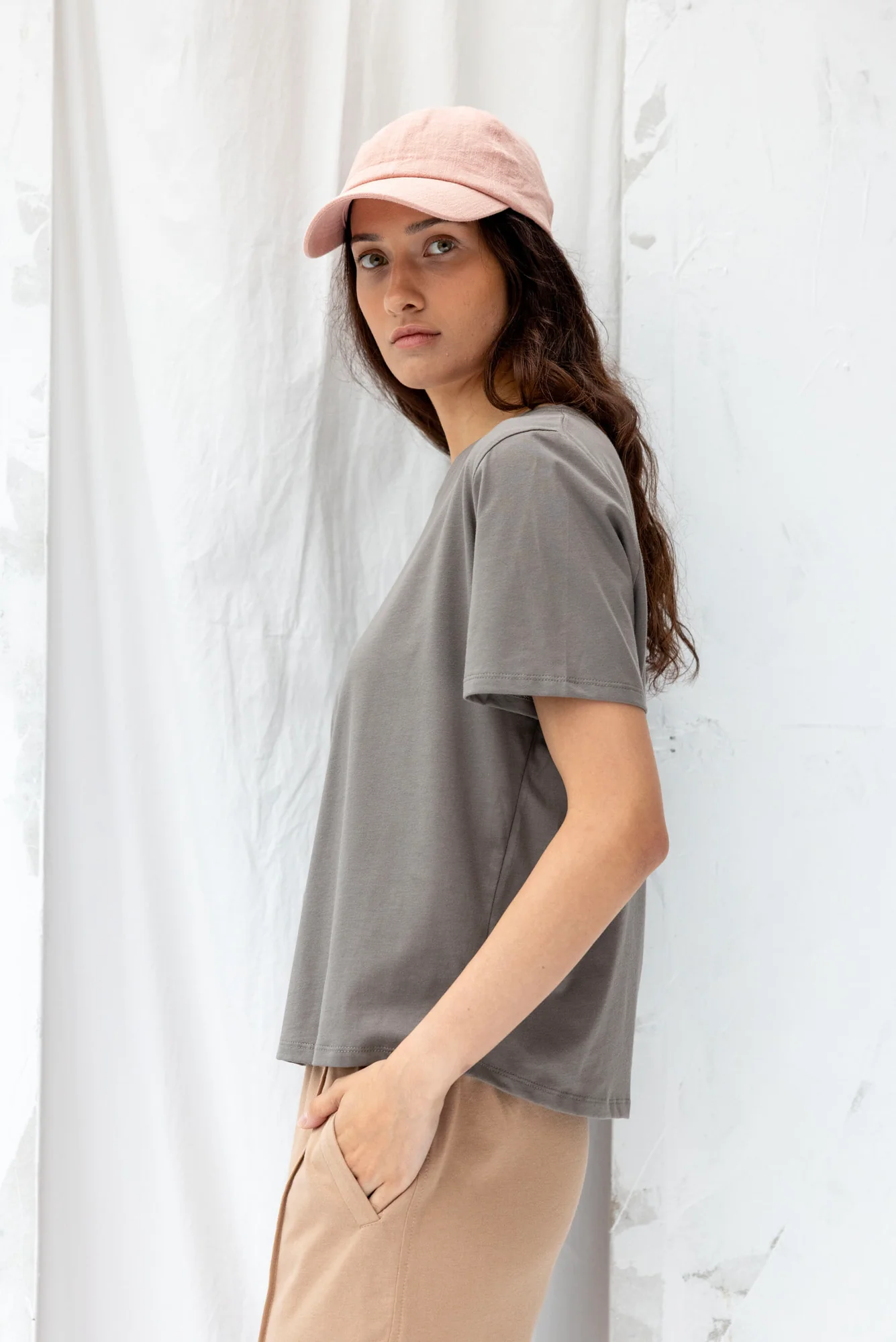 Re.Create Key Tee - Grey Sage