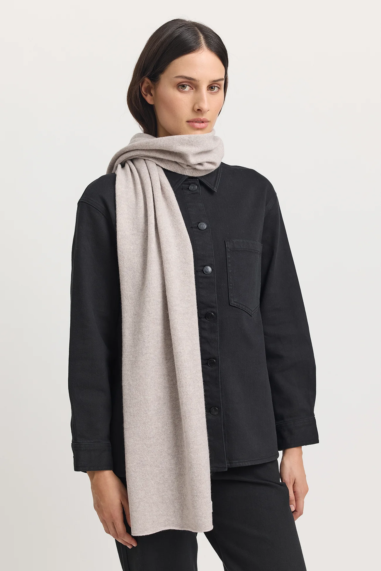 Toorallie Fine Wool Scarf - Light Oak